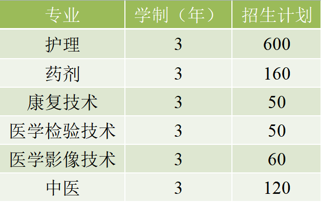 重慶市醫(yī)藥衛(wèi)生學校中專招生專業(yè)